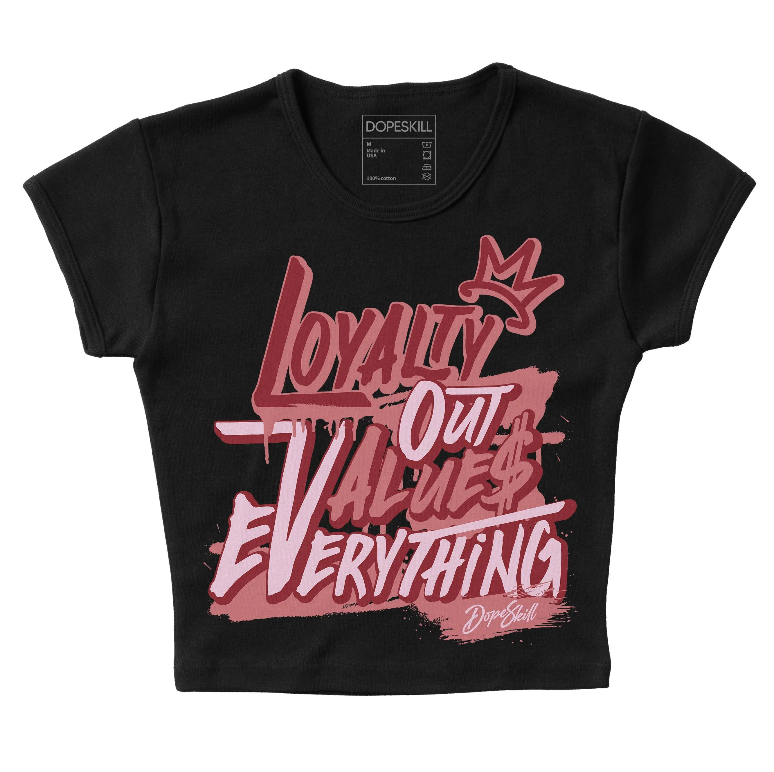 Valentine's Day Collection DopeSkill Women's Crop Top LOVE Graphic sold by DopeSkill product image thumbnail 2