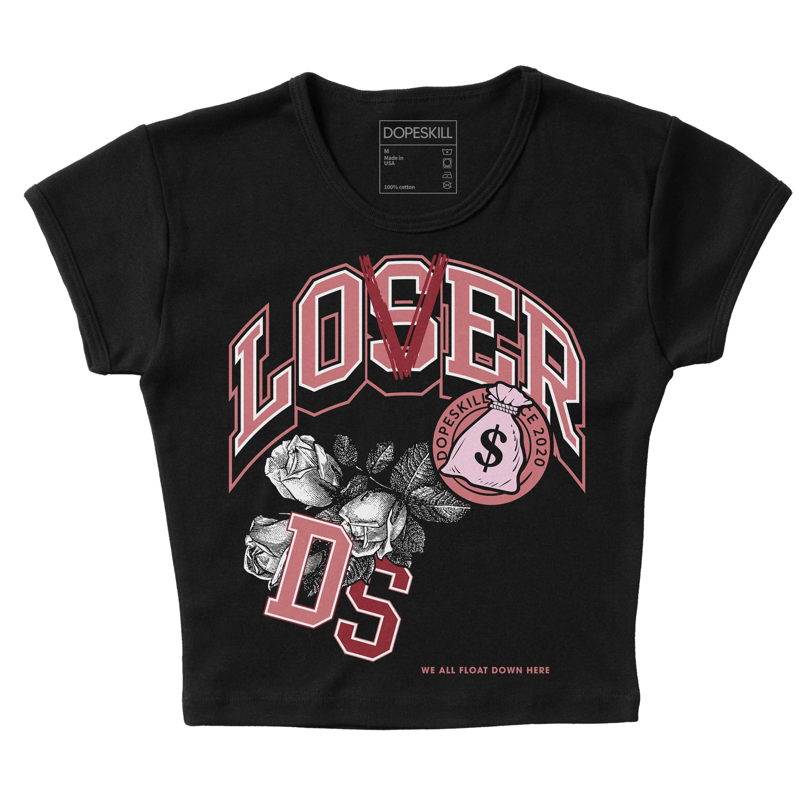 Valentine's Day Collection DopeSkill Women's Crop Top Loser Lover Graphic sold by DopeSkill product image thumbnail 2