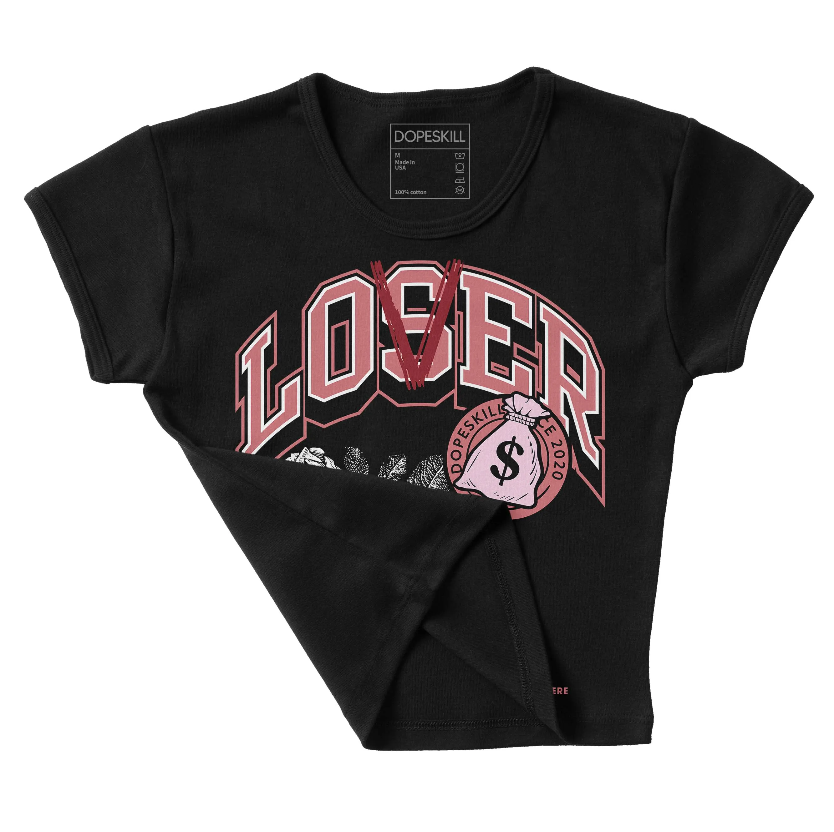 Valentine's Day Collection DopeSkill Women's Crop Top Loser Lover Graphic sold by DopeSkill product image thumbnail 4