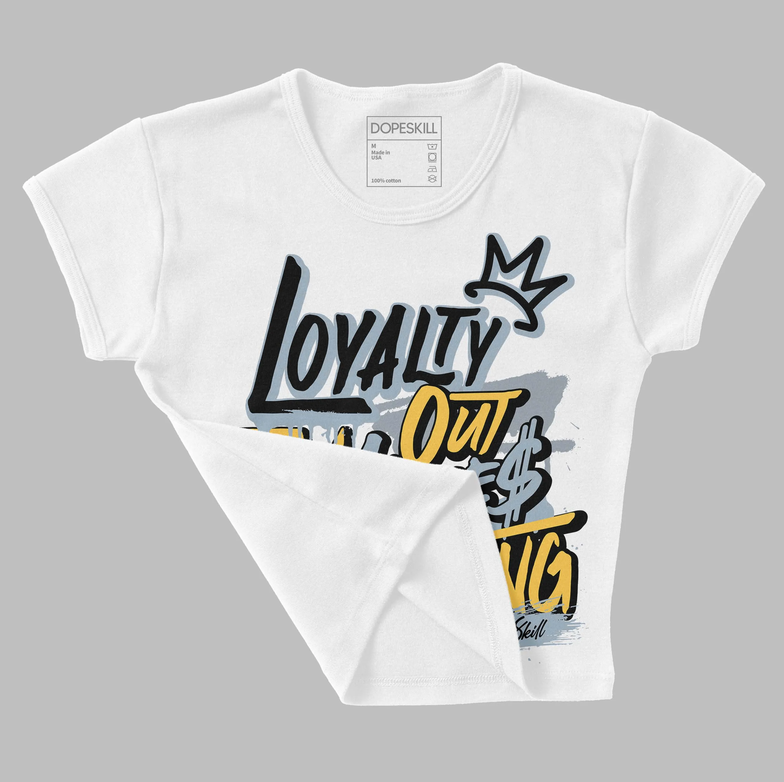 Blue Grey 13s DopeSkill Women's Crop Top LOVE Graphic sold by DopeSkill product image thumbnail 3