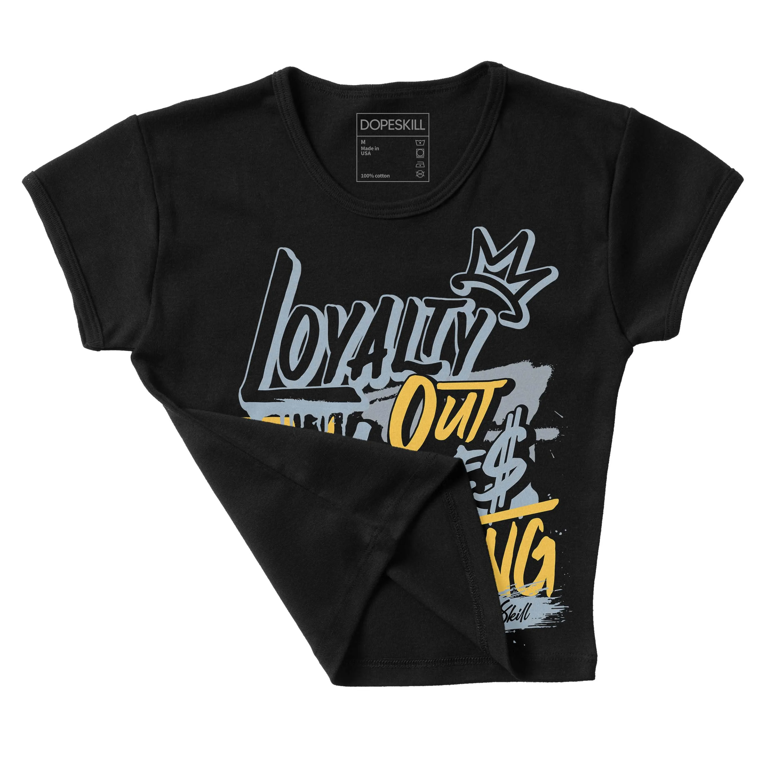 Blue Grey 13s DopeSkill Women's Crop Top LOVE Graphic sold by DopeSkill product image thumbnail 4