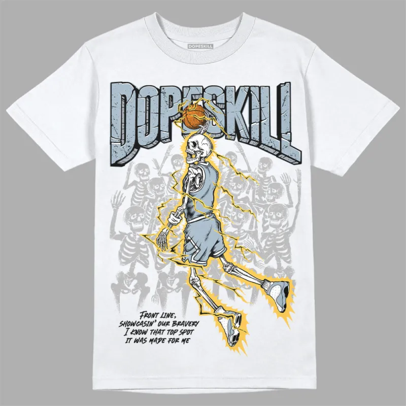 Blue Grey 13s DopeSkill T-Shirt Thunder Dunk Graphic sold by DopeSkill