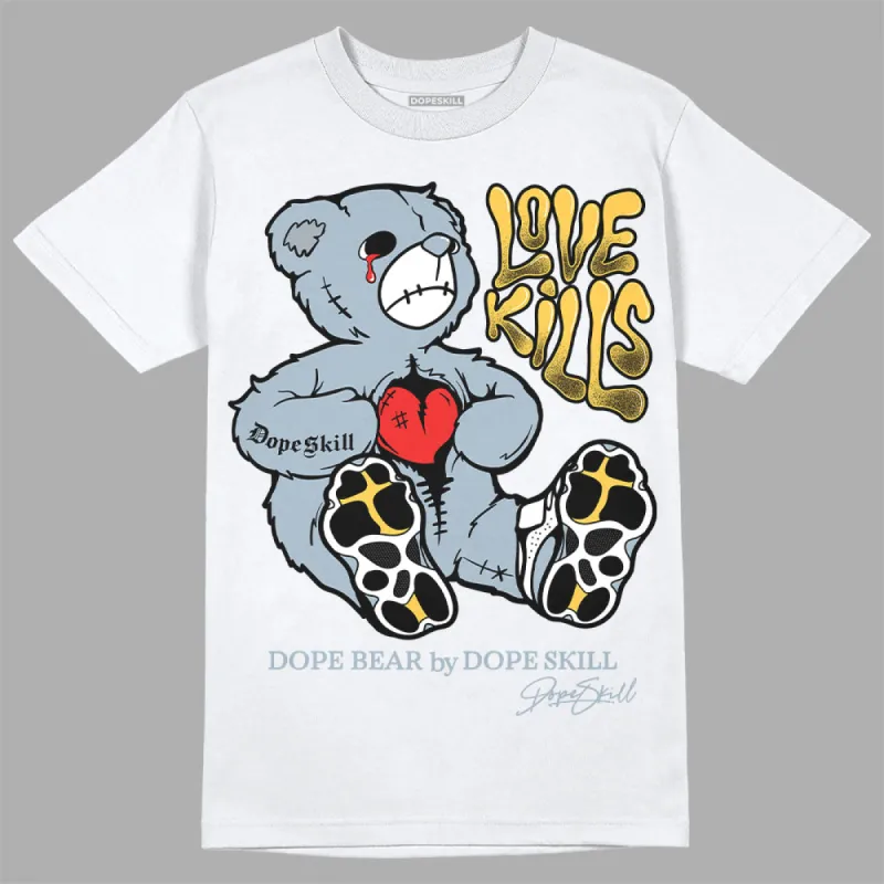 Blue Grey 13s DopeSkill T-Shirt Love Kills Graphic sold by DopeSkill