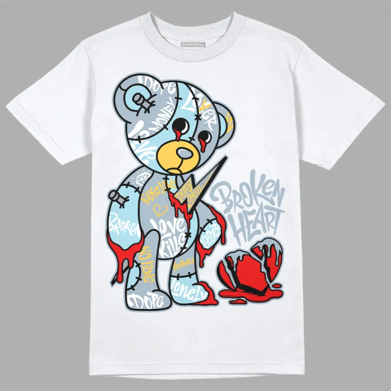Blue Grey 13s DopeSkill T-Shirt Broken Heart Graphic sold by DopeSkill
