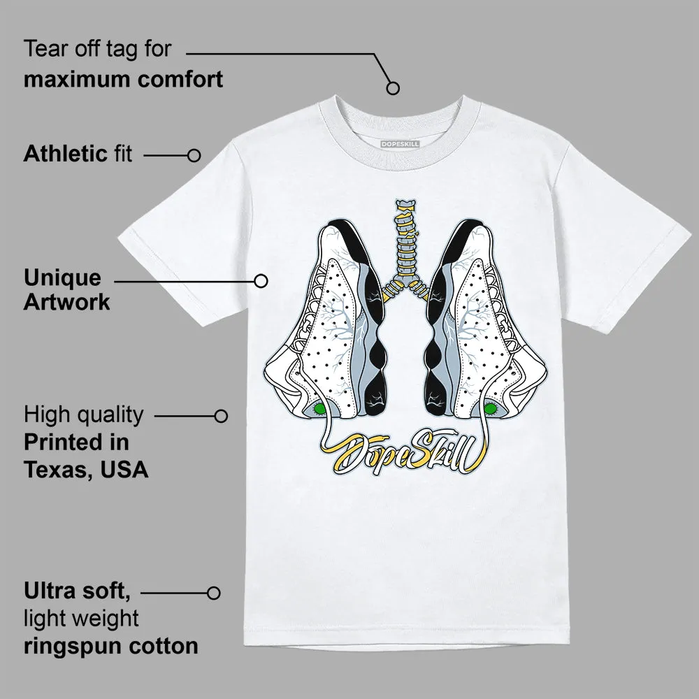 Blue Grey 13s DopeSkill T-Shirt Breathe Graphic sold by DopeSkill product image thumbnail 3