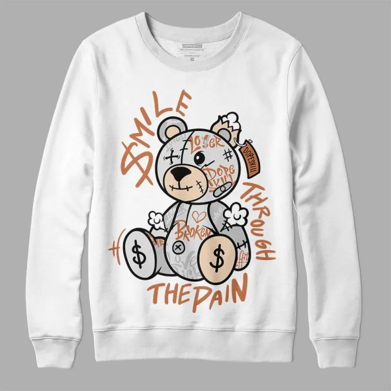 Craft Ivory 3s DopeSkill Sweatshirt Smile Through The Pain Graphic sold by DopeSkill
