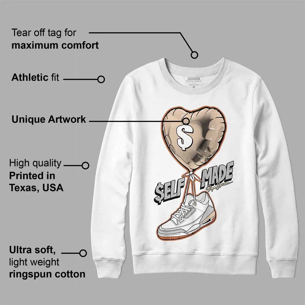 Craft Ivory 3s DopeSkill Sweatshirt Self Made Graphic sold by DopeSkill product image thumbnail 3