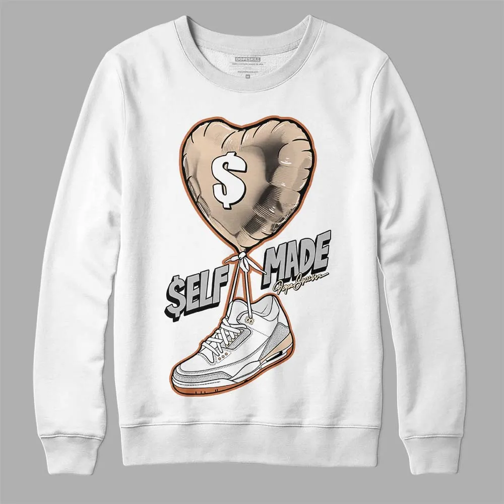 Craft Ivory 3s DopeSkill Sweatshirt Self Made Graphic sold by DopeSkill