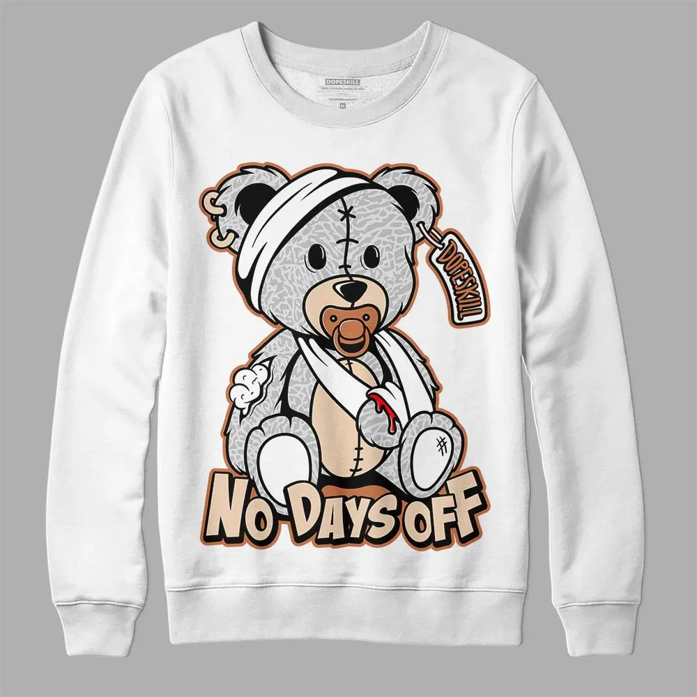Craft Ivory 3s DopeSkill Sweatshirt Hurt Bear Graphic sold by DopeSkill