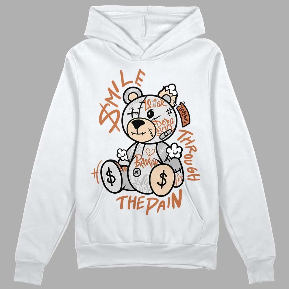 Craft Ivory 3s DopeSkill Hoodie Sweatshirt Smile Through The Pain Graphic sold by DopeSkill