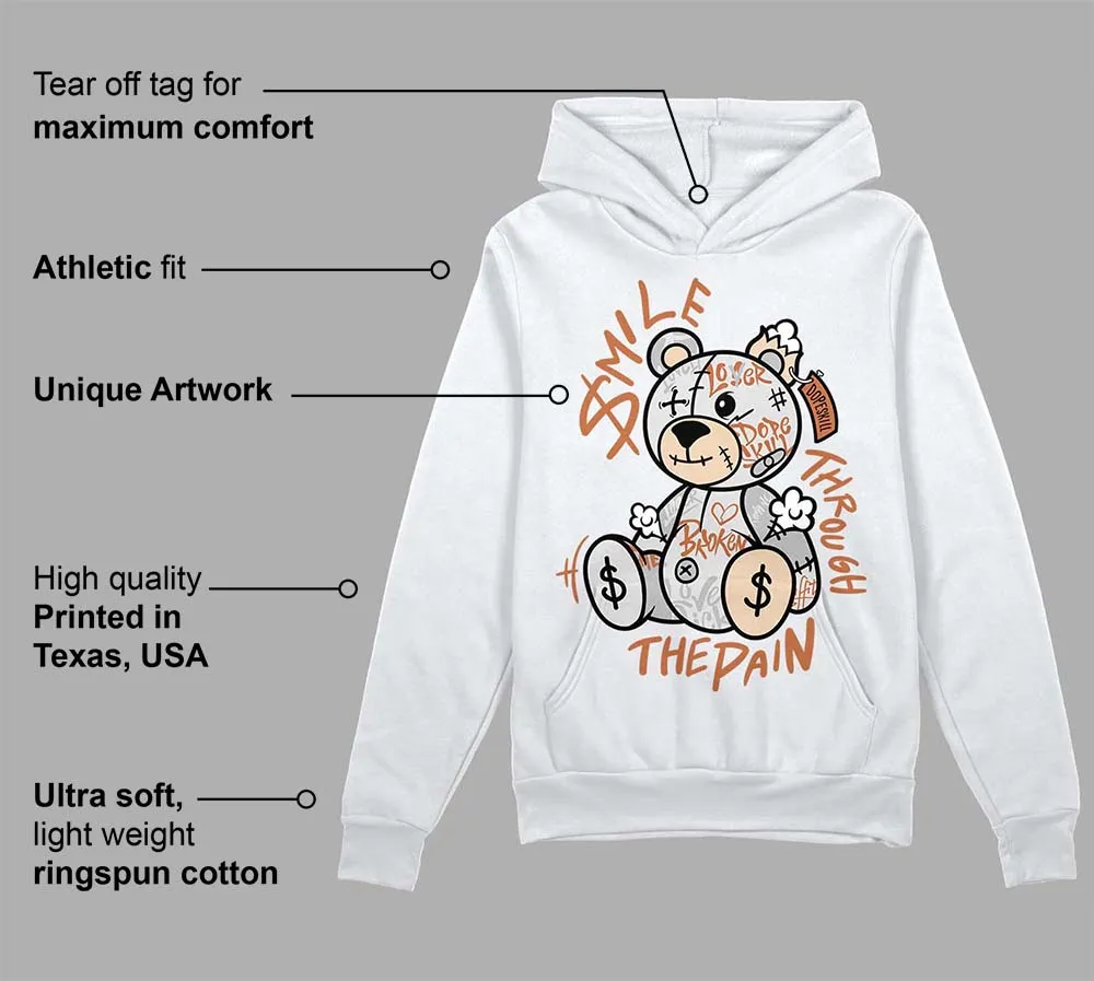 Craft Ivory 3s DopeSkill Hoodie Sweatshirt Smile Through The Pain Graphic sold by DopeSkill product image thumbnail 3