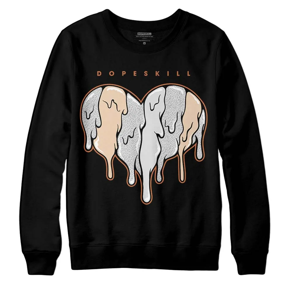 Craft Ivory 3s DopeSkill Sweatshirt Slime Drip Heart Graphic sold by DopeSkill product image thumbnail 2