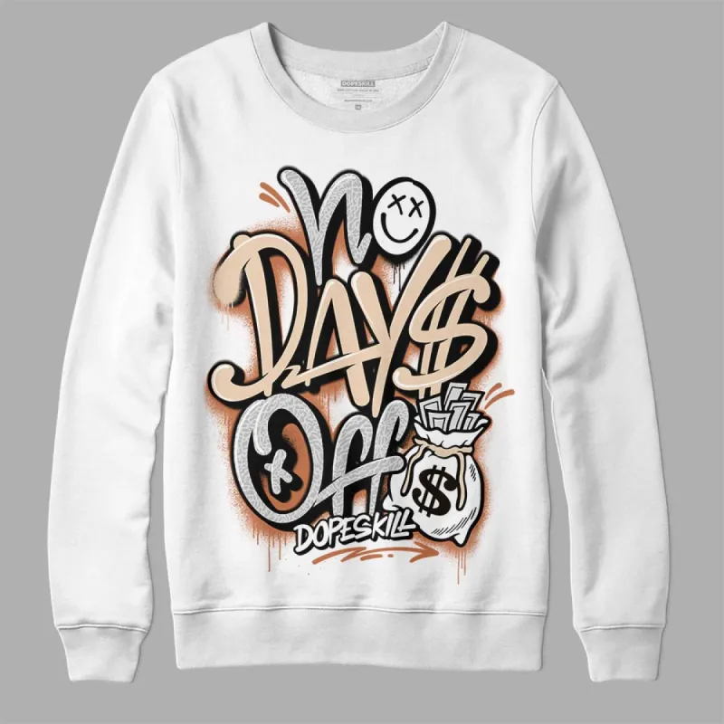 Craft Ivory 3s DopeSkill Sweatshirt No Days Off Graphic sold by DopeSkill