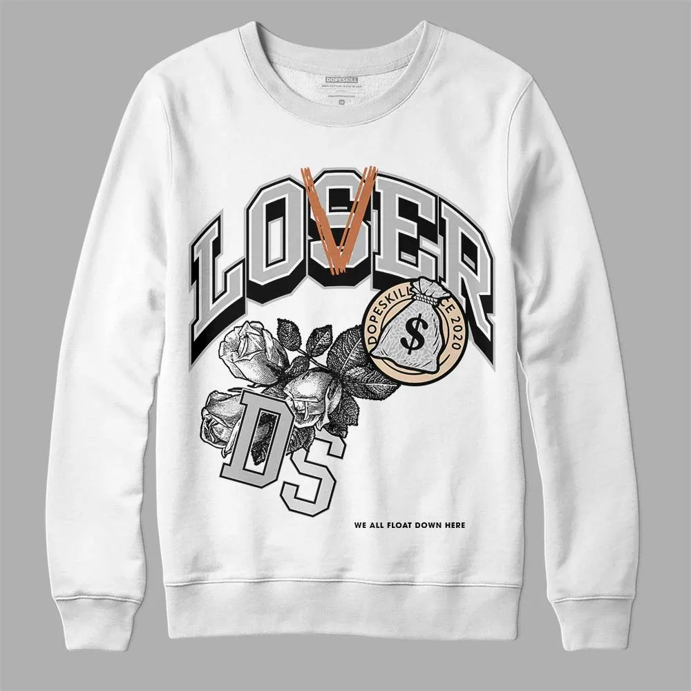 Craft Ivory 3s DopeSkill Sweatshirt Loser Lover Graphic sold by DopeSkill