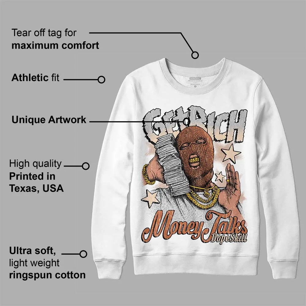 Craft Ivory 3s DopeSkill Sweatshirt Get Rich Graphic sold by DopeSkill product image thumbnail 3