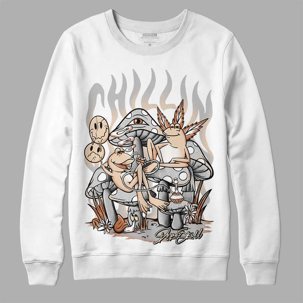 Craft Ivory 3s DopeSkill Sweatshirt Chillin Graphic sold by DopeSkill