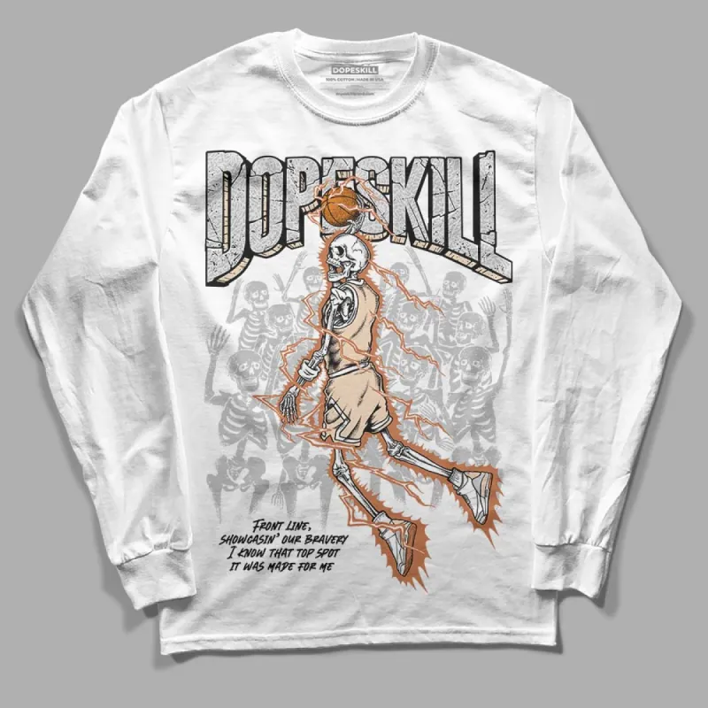 Craft Ivory 3s DopeSkill Long Sleeve T-Shirt Thunder Dunk Graphic sold by DopeSkill