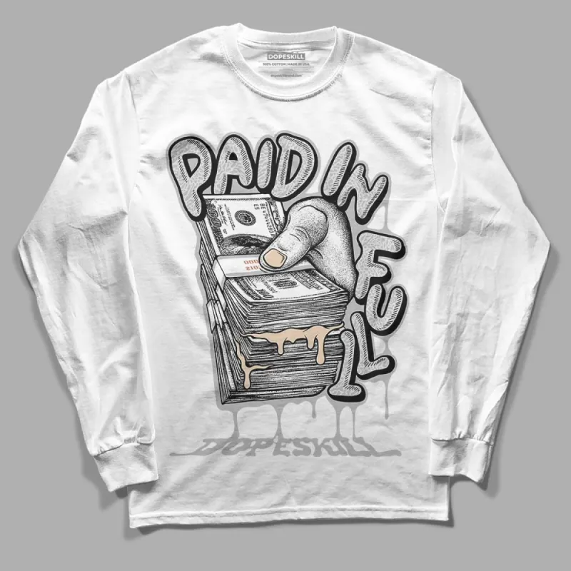 Craft Ivory 3s DopeSkill Long Sleeve T-Shirt Paid In Full Graphic sold by DopeSkill