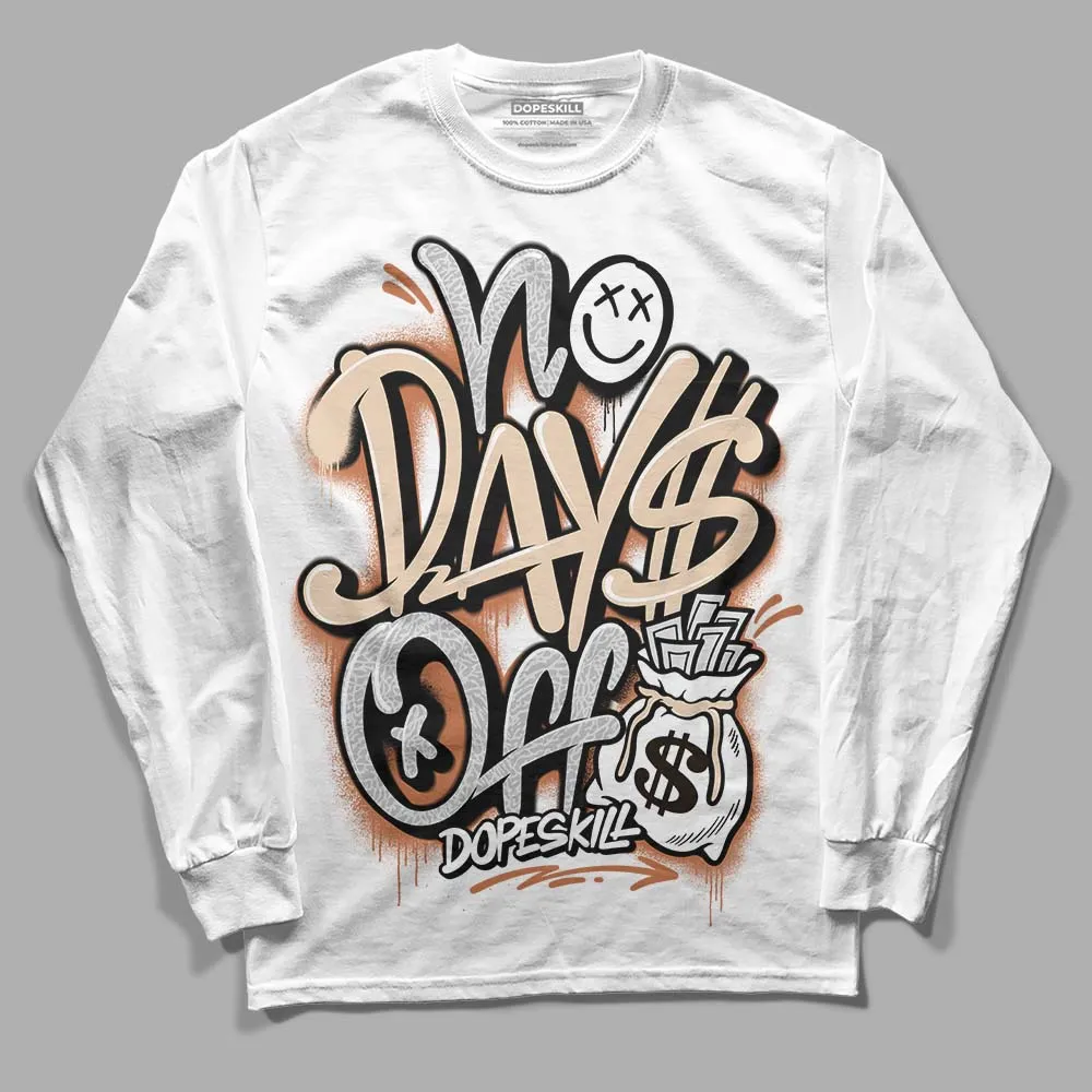 Craft Ivory 3s DopeSkill Long Sleeve T-Shirt No Days Off Graphic sold by DopeSkill