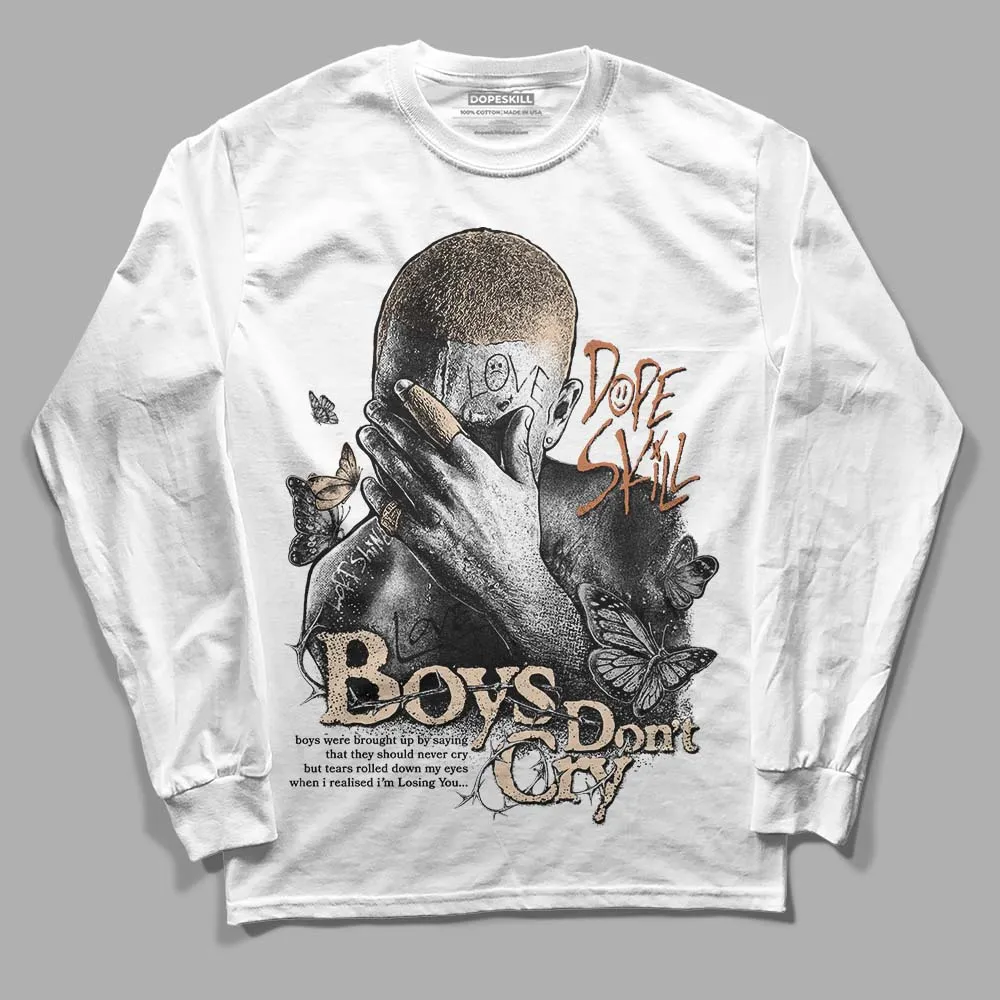 Craft Ivory 3s DopeSkill Long Sleeve T-Shirt Boys Don't Cry Graphic sold by DopeSkill