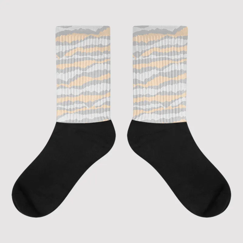 Craft Ivory 3s DopeSkill Sublimated Socks Abstract Tiger Graphic sold by DopeSkill