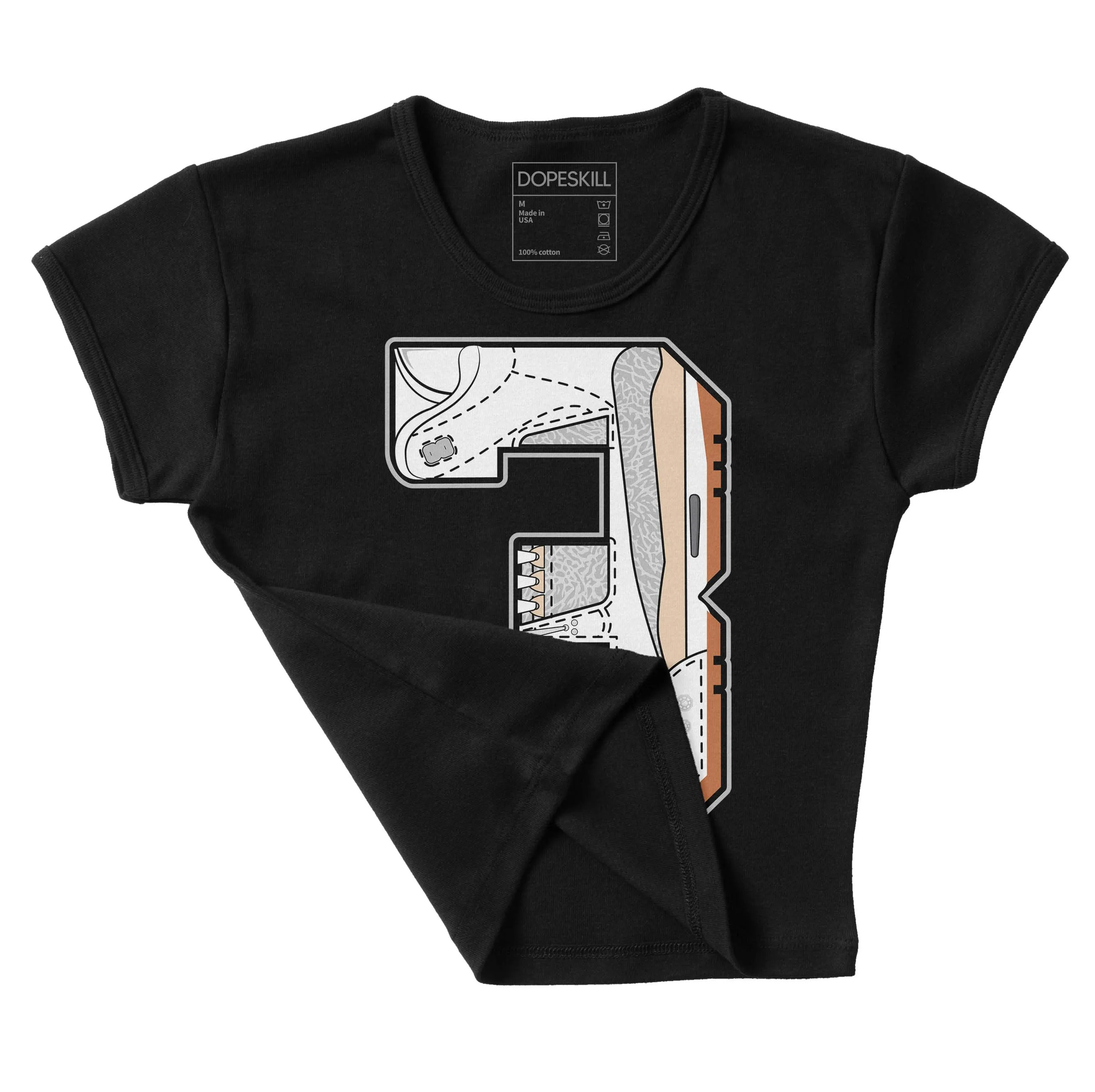 Craft Ivory 3s DopeSkill Women's Crop Top No.3 Graphic sold by DopeSkill product image thumbnail 4