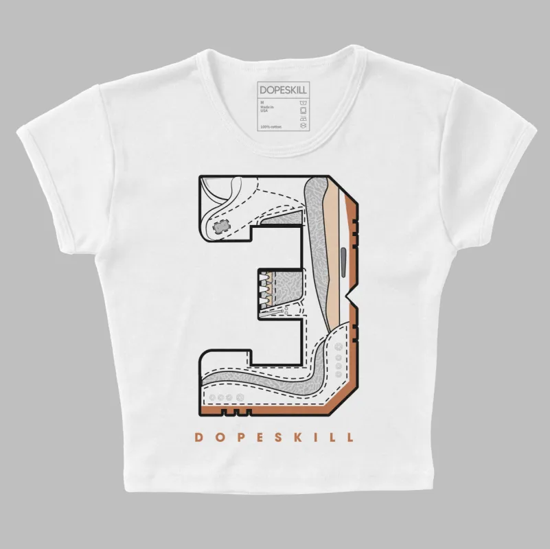 Craft Ivory 3s DopeSkill Women's Crop Top No.3 Graphic sold by DopeSkill