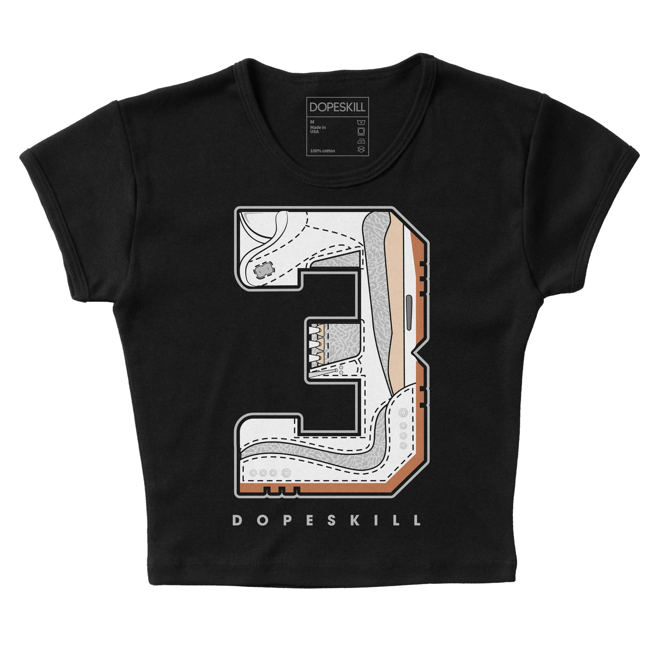 Craft Ivory 3s DopeSkill Women's Crop Top No.3 Graphic sold by DopeSkill product image thumbnail 2