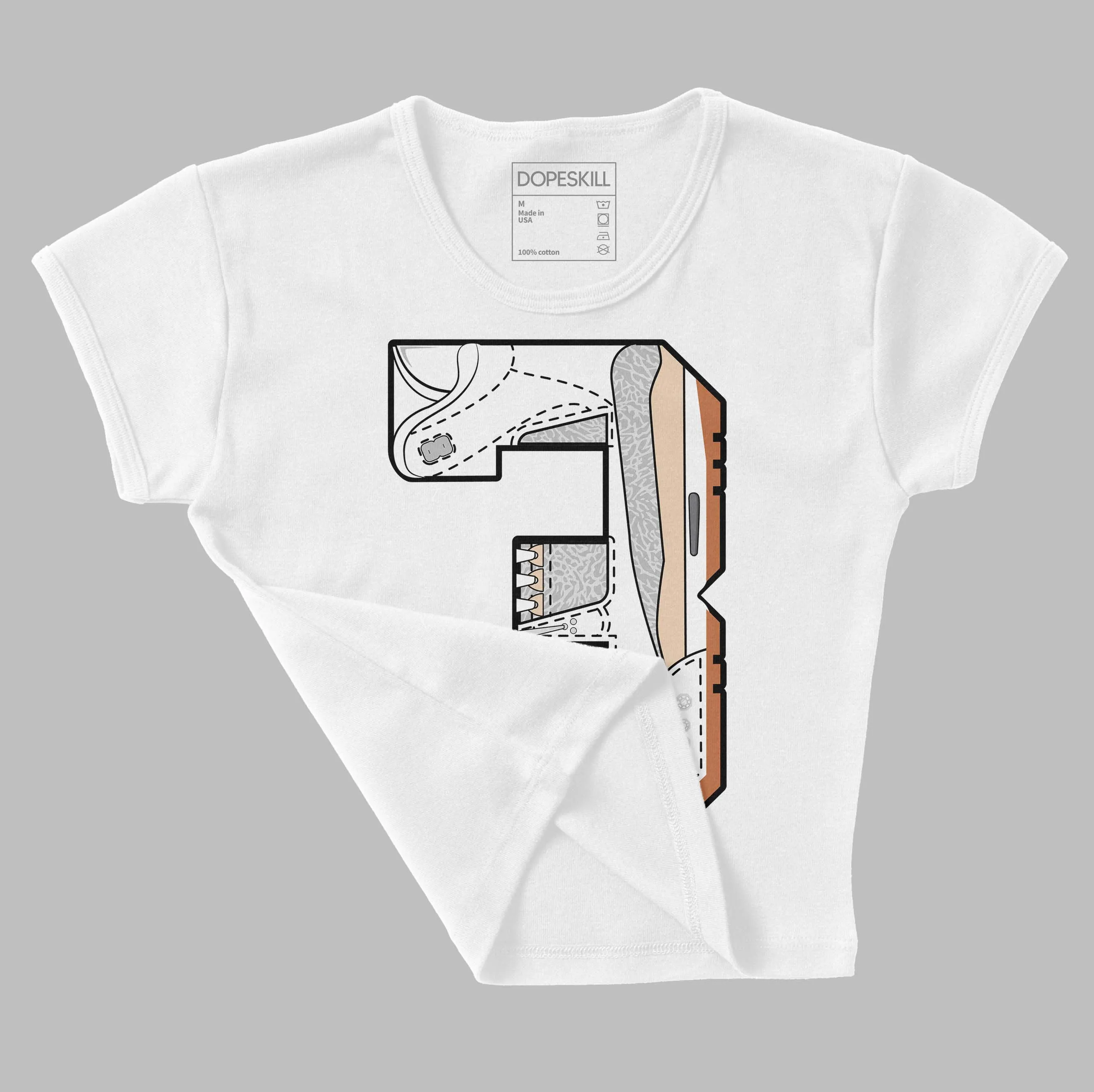 Craft Ivory 3s DopeSkill Women's Crop Top No.3 Graphic sold by DopeSkill product image thumbnail 3