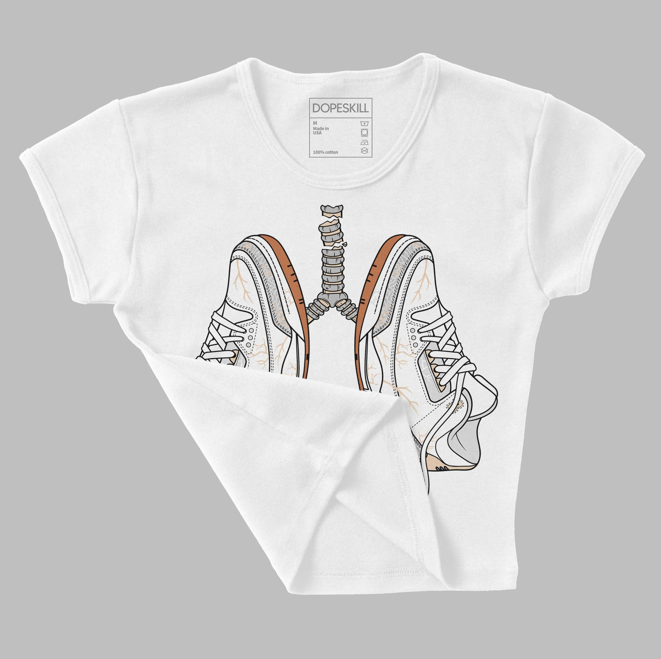 Craft Ivory 3s DopeSkill Women's Crop Top Breathe Graphic sold by DopeSkill product image thumbnail 3