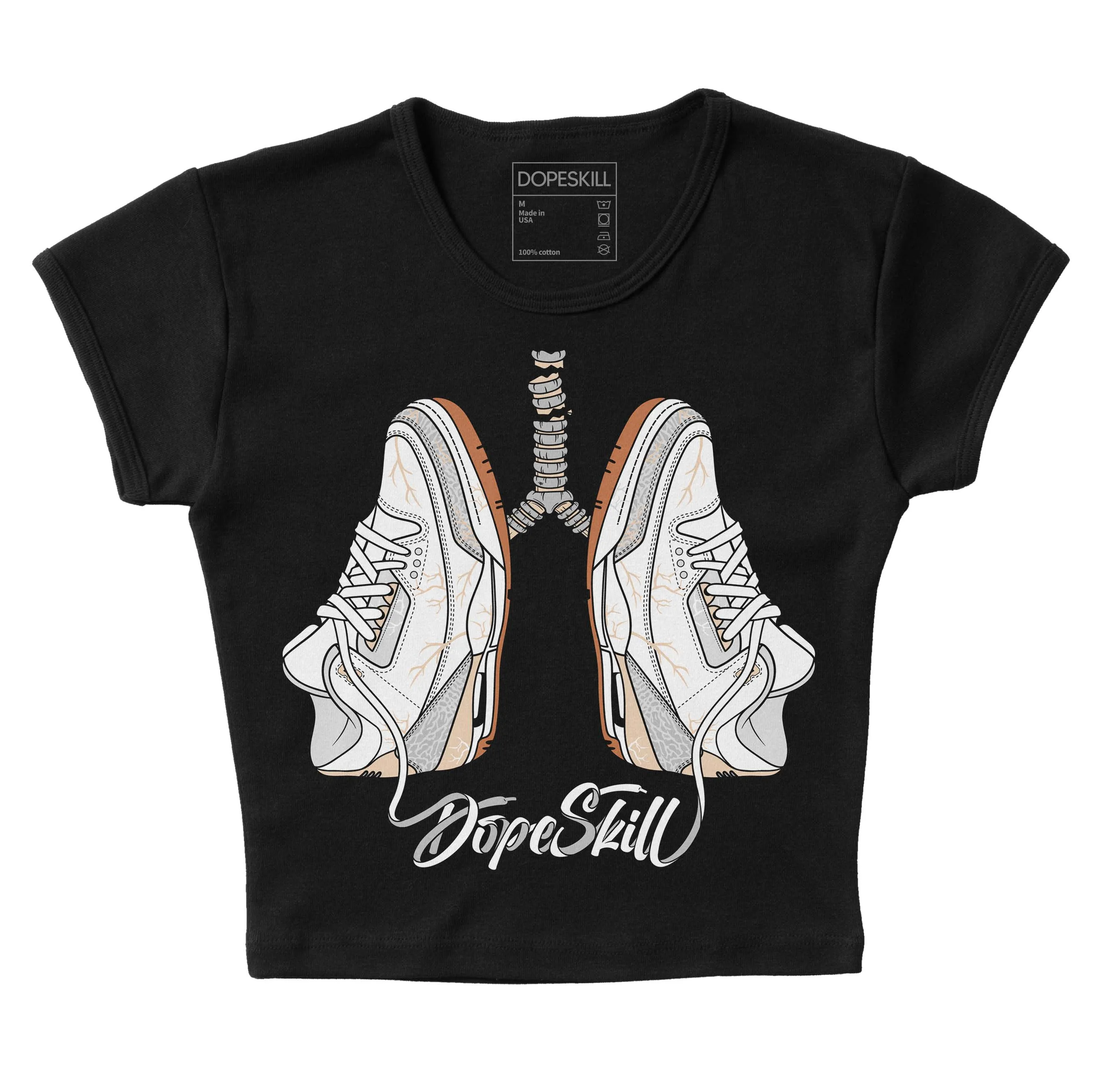 Craft Ivory 3s DopeSkill Women's Crop Top Breathe Graphic sold by DopeSkill product image thumbnail 2