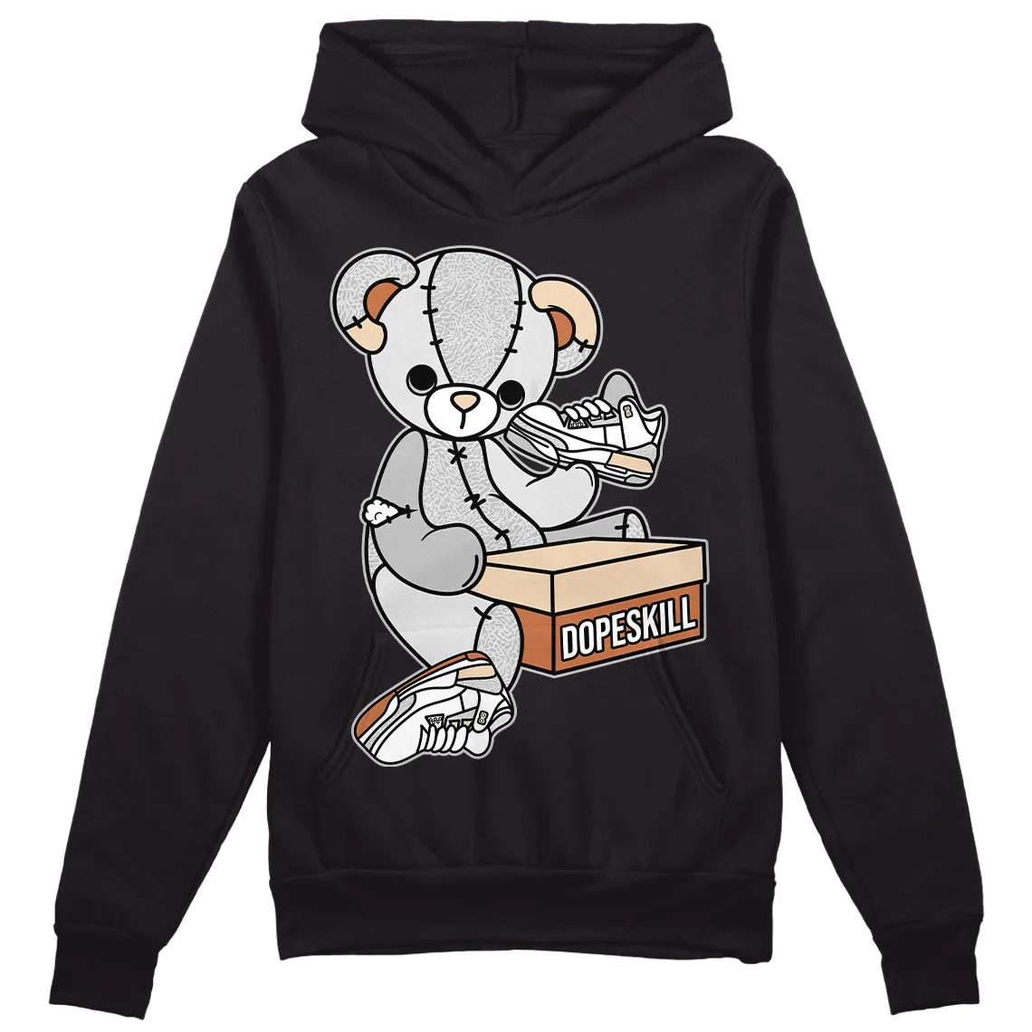 Craft Ivory 3s DopeSkill Hoodie Sweatshirt Sneakerhead BEAR Graphic sold by DopeSkill product image thumbnail 2