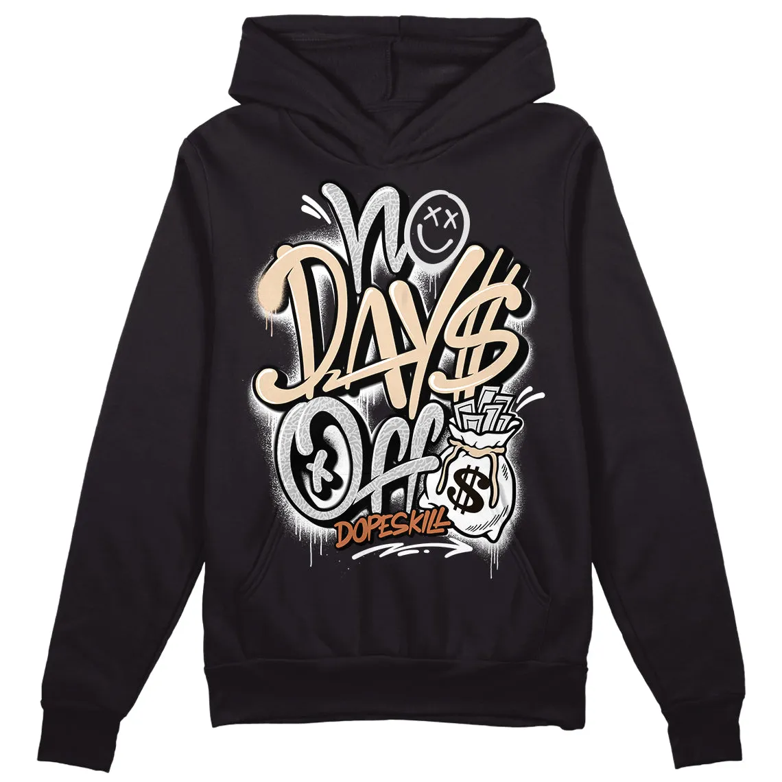 Craft Ivory 3s DopeSkill Hoodie Sweatshirt No Days Off Graphic sold by DopeSkill product image thumbnail 2