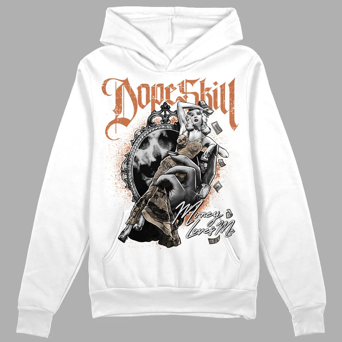 Craft Ivory 3s DopeSkill Hoodie Sweatshirt Money Loves Me Graphic sold by DopeSkill