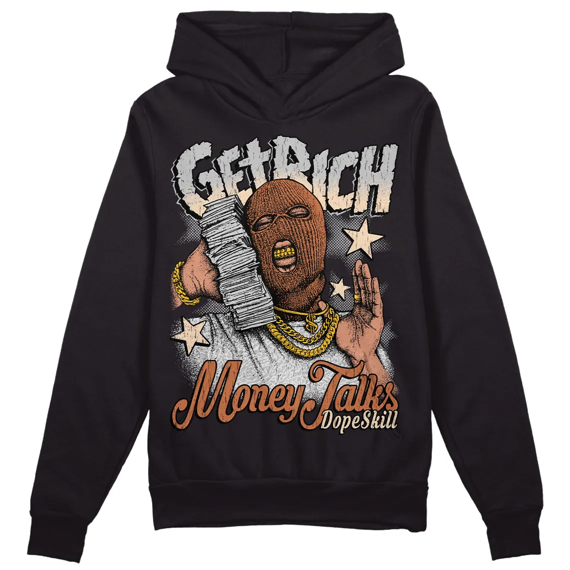 Craft Ivory 3s DopeSkill Hoodie Sweatshirt Get Rich Graphic sold by DopeSkill product image thumbnail 2