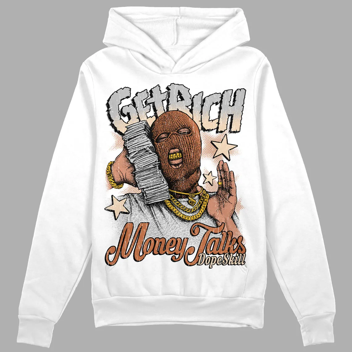 Craft Ivory 3s DopeSkill Hoodie Sweatshirt Get Rich Graphic sold by DopeSkill