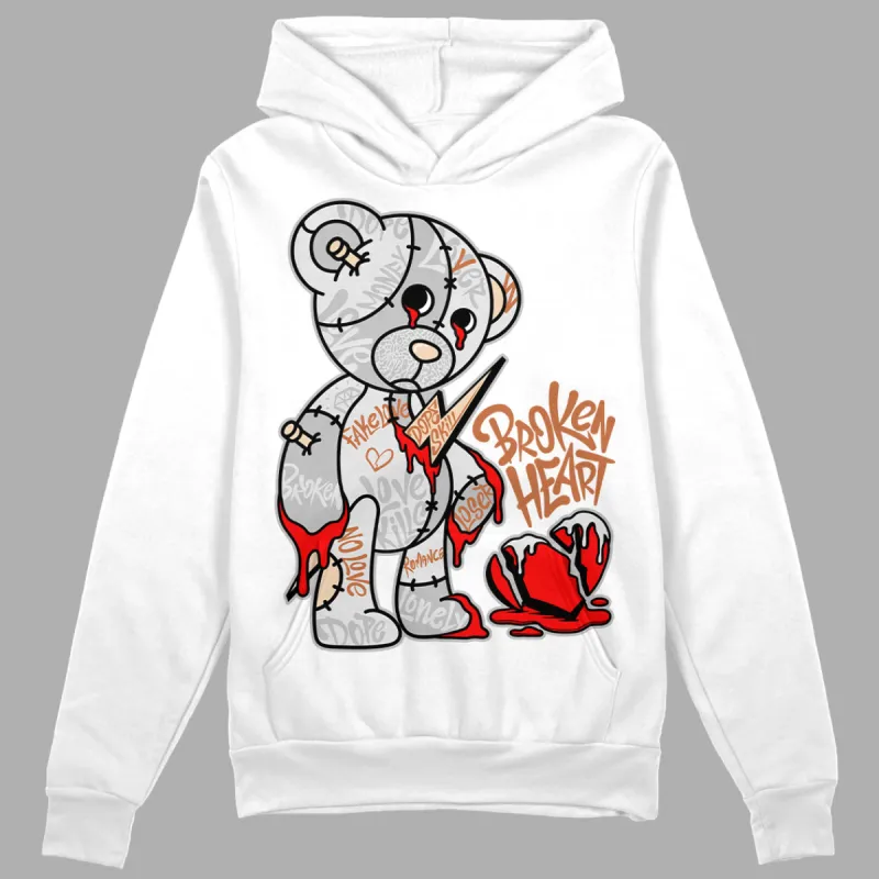 Craft Ivory 3s DopeSkill Hoodie Sweatshirt Broken Heart Graphic made by DopeSkill