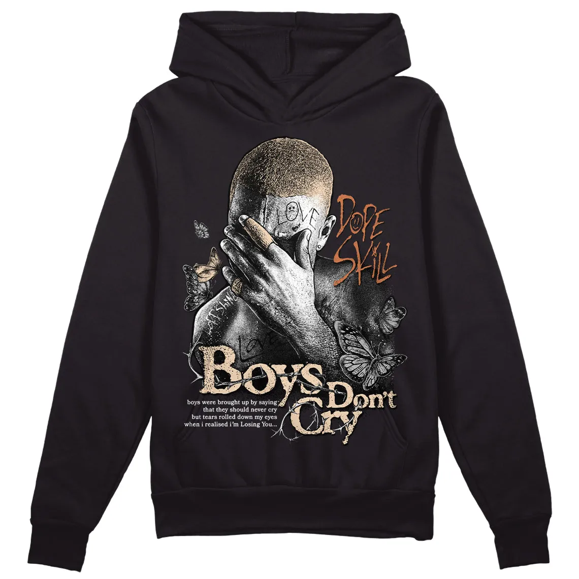 Craft Ivory 3s DopeSkill Hoodie Sweatshirt Boys Don't Cry Graphic sold by DopeSkill product image thumbnail 2