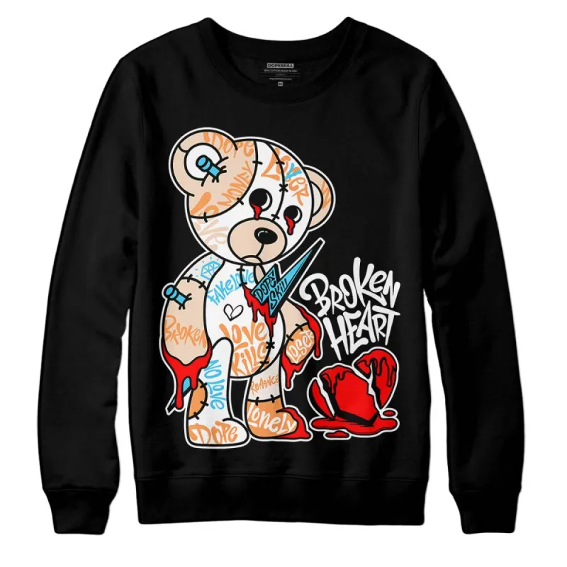 Sail Black 2s DopeSkill Sweatshirt Broken Heart Graphic sold by DopeSkill