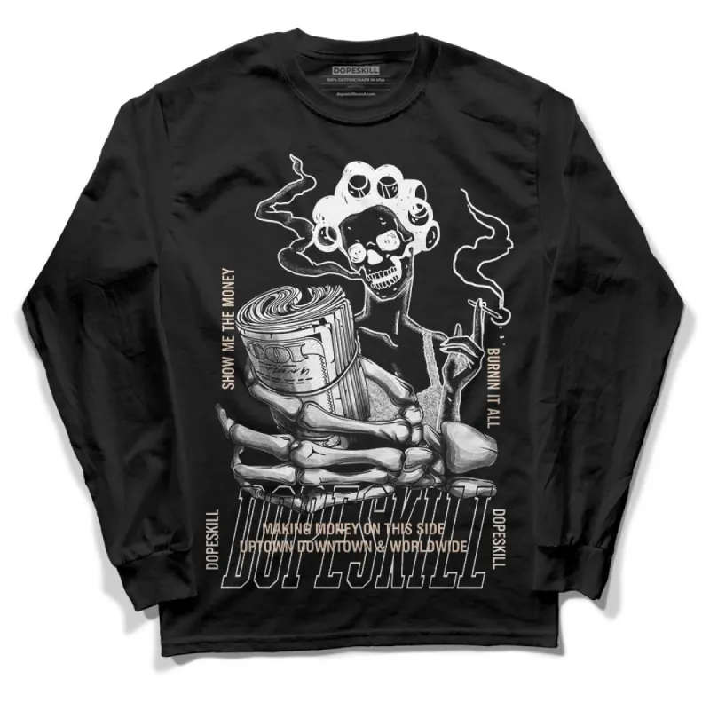 Sail Black 2s DopeSkill Long Sleeve T-Shirt Show Me The Money Graphic sold by DopeSkill
