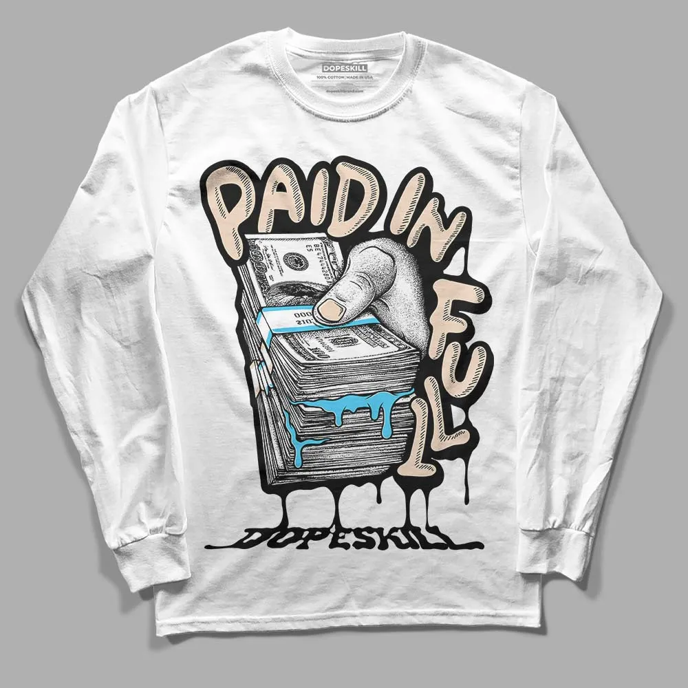 Sail Black 2s DopeSkill Long Sleeve T-Shirt Paid In Full Graphic sold by DopeSkill product image thumbnail 2