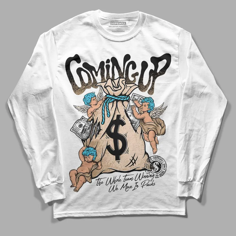Sail Black 2s DopeSkill Long Sleeve T-Shirt Money Bag Coming Up Graphic sold by DopeSkill product image thumbnail 2