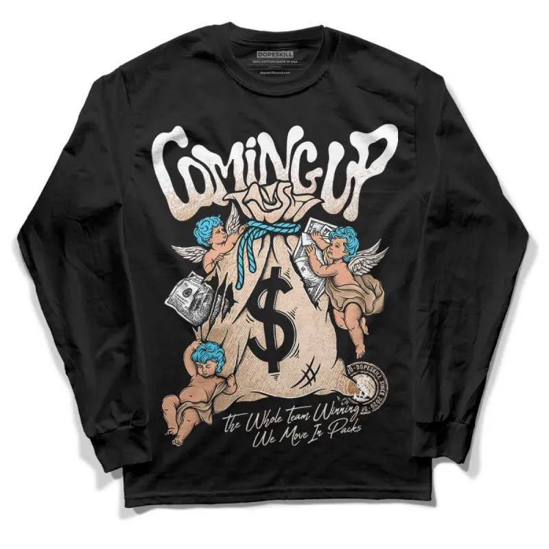 Sail Black 2s DopeSkill Long Sleeve T-Shirt Money Bag Coming Up Graphic sold by DopeSkill