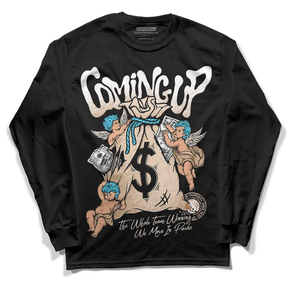Sail Black 2s DopeSkill Long Sleeve T-Shirt Money Bag Coming Up Graphic sold by DopeSkill