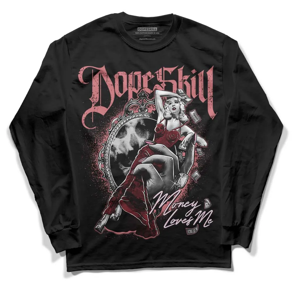 Valentine's Day Collection DopeSkill Long Sleeve T-Shirt Money Loves Me Graphic sold by DopeSkill product image thumbnail 2