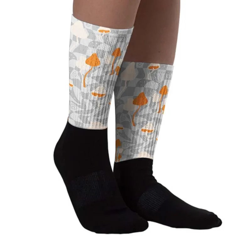 Dunk Cool Grey DopeSkill Sublimated Socks Mushroom Graphic sold by DopeSkill product image thumbnail 2
