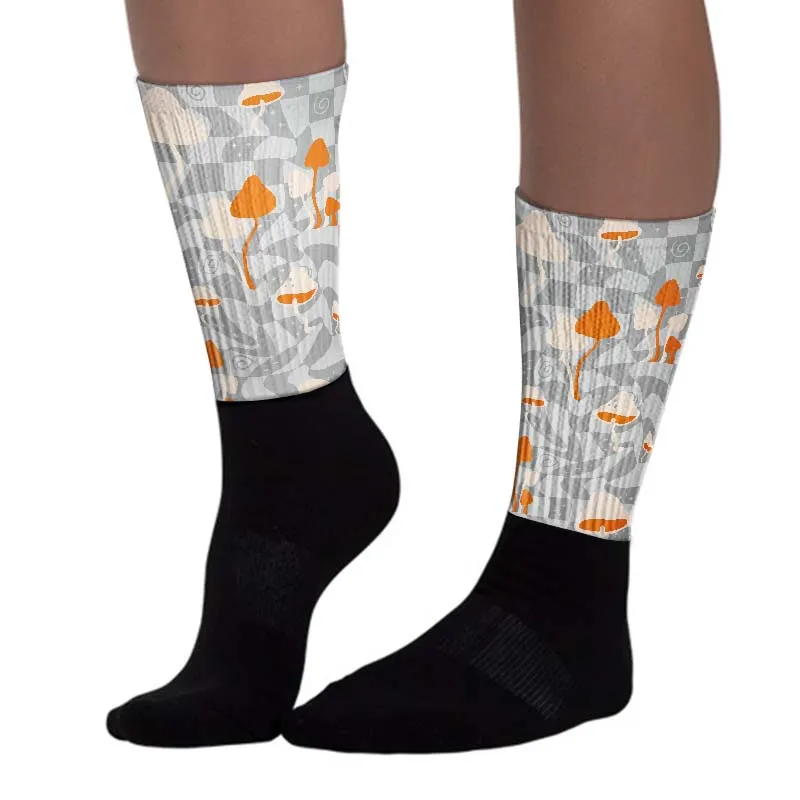 Dunk Cool Grey DopeSkill Sublimated Socks Mushroom Graphic sold by DopeSkill product image thumbnail 3