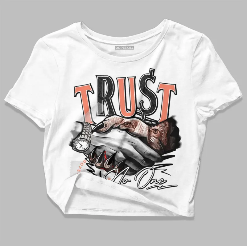 Dunk Amber Brown DopeSkill Women's Crop Top Trust No One Graphic sold by DopeSkill