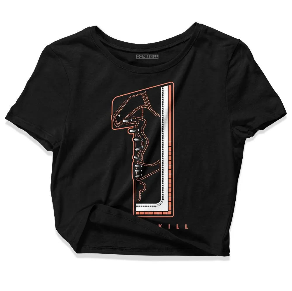 Dunk Amber Brown DopeSkill Women's Crop Top No.1 Graphic sold by DopeSkill product image thumbnail 2