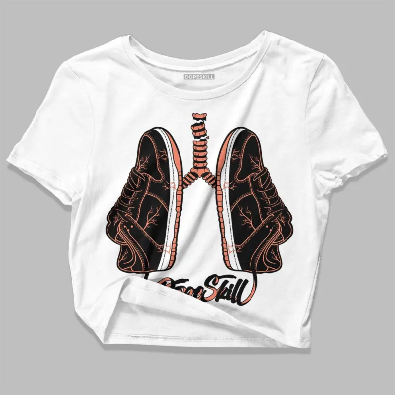 Dunk Amber Brown DopeSkill Women's Crop Top Breathe Graphic sold by DopeSkill